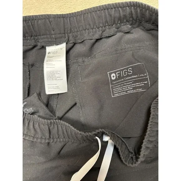 Figs Tansen 2.0 Scrub Pants Joggers Mens XXL/S Black Short - Picture 3 of 4